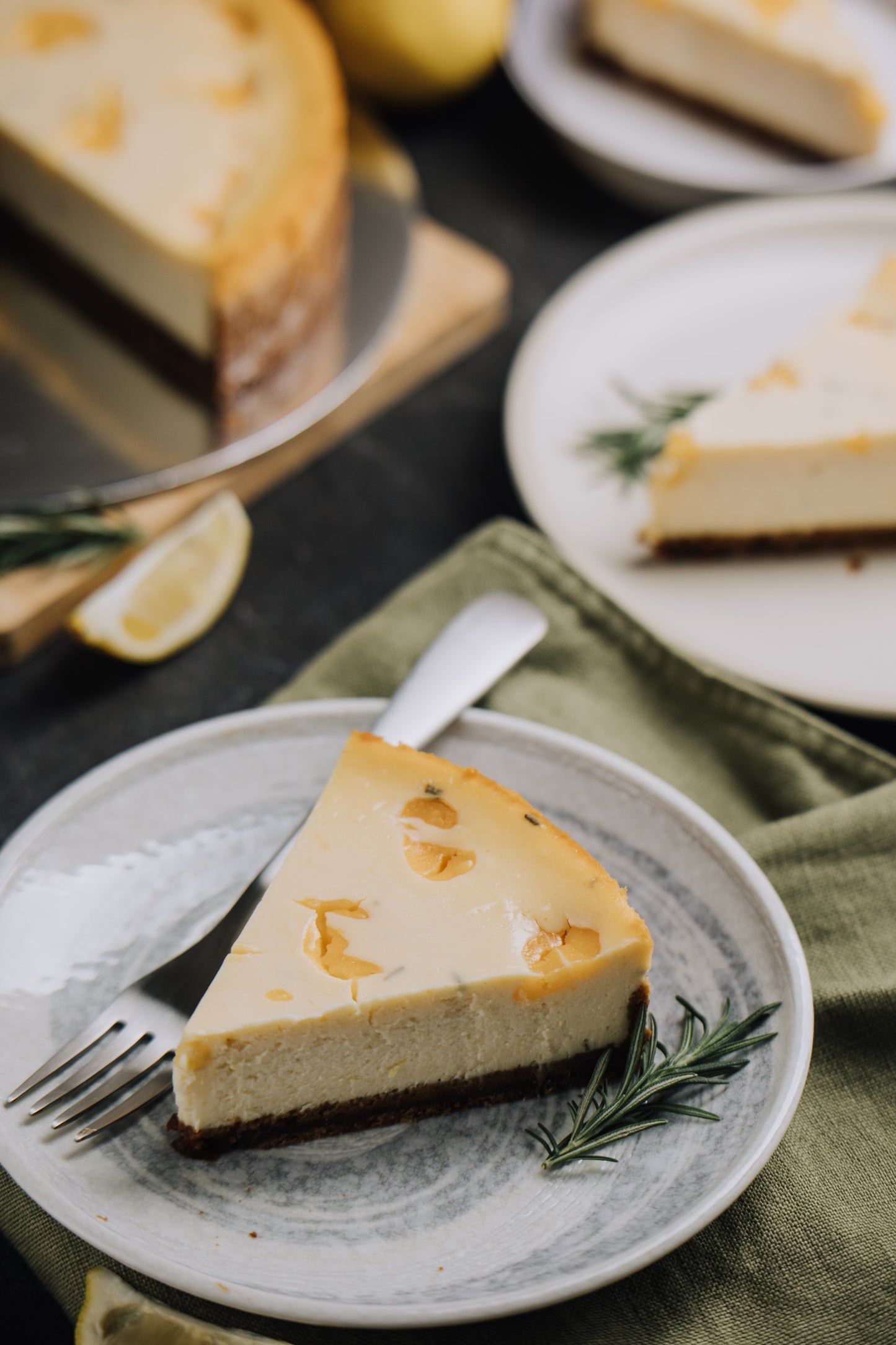 Lemon Rosemary Cheesecake